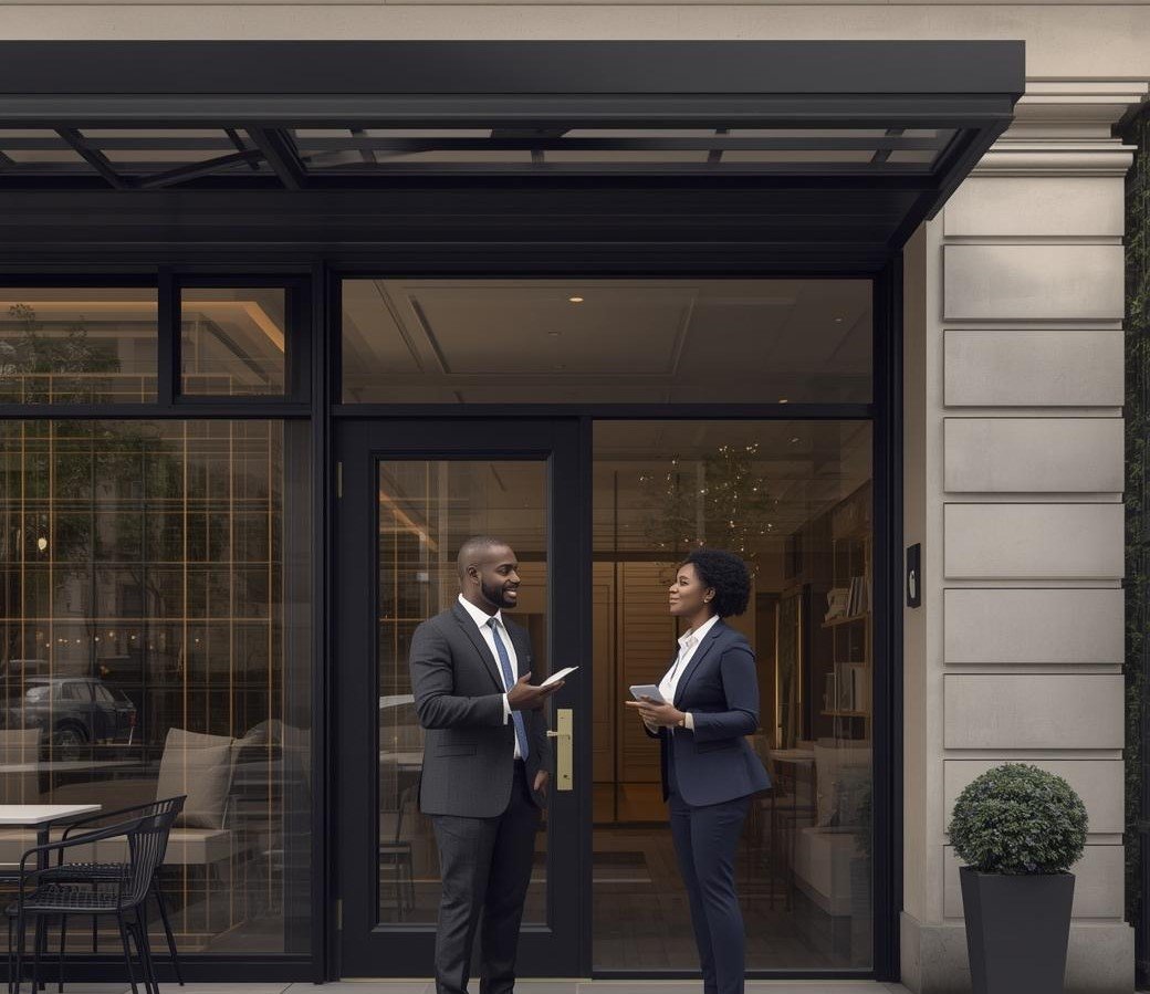 Modern construction site