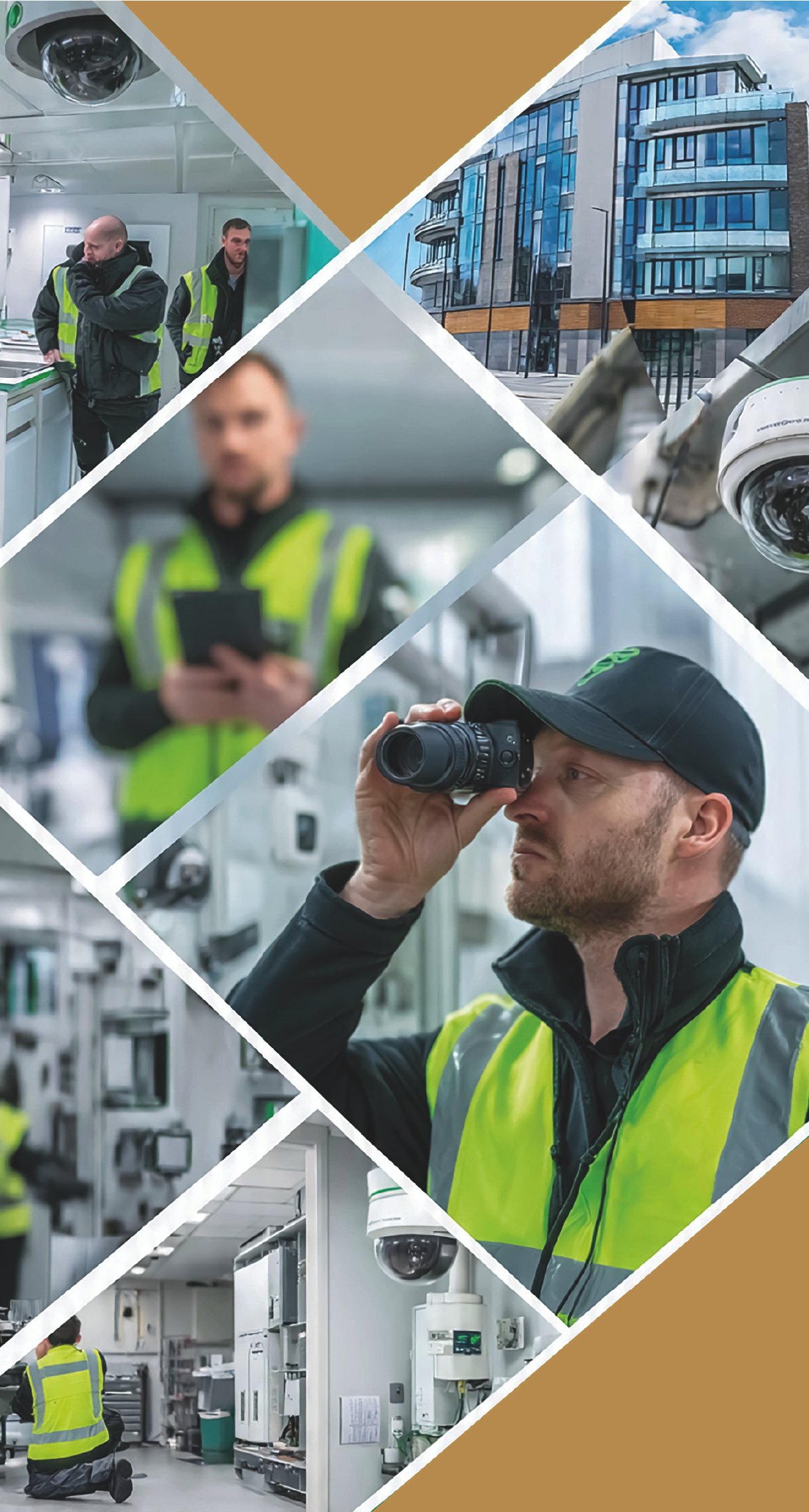 Modern secure home with security systems