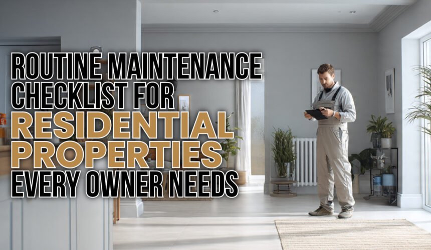 Routine Maintenance Checklist for Residential Properties Every Owner Needs-100